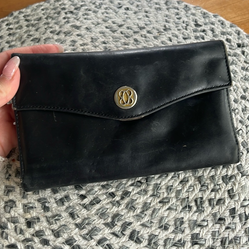 Bosca Vintage Black Leather Wallet